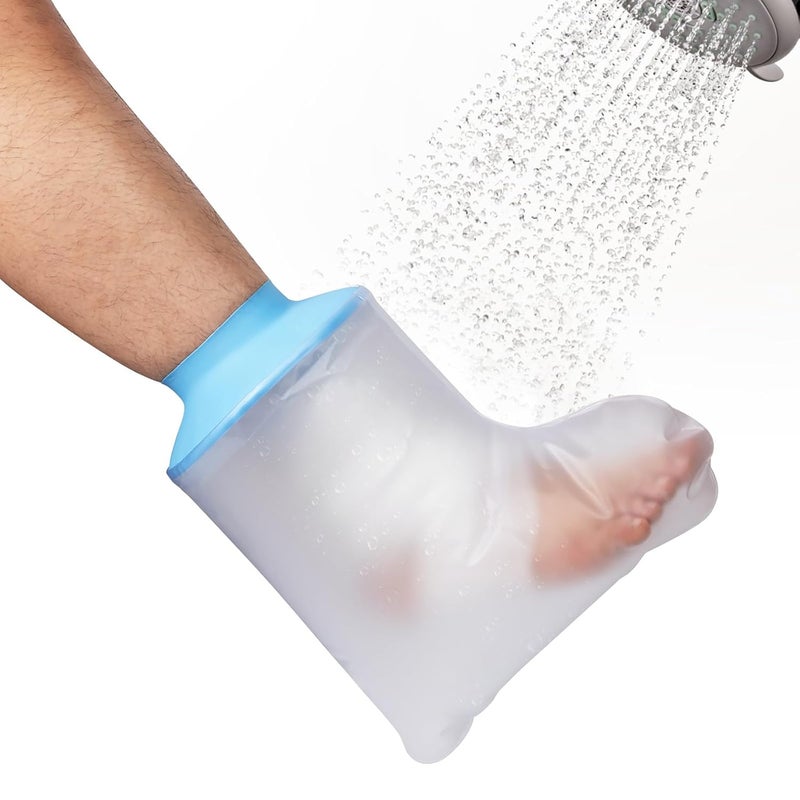 chufa Waterproof Foot Cover for Shower Adult, Ankle Wound Protector Bath Adult Watertight Cast Bag Showering for Surgery Foot, Soft Comfortable Ankle Cast Cover, Reusable Cast Protector - Image 1